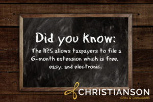 IRS allows taxpayers to file a 6 month extension for free